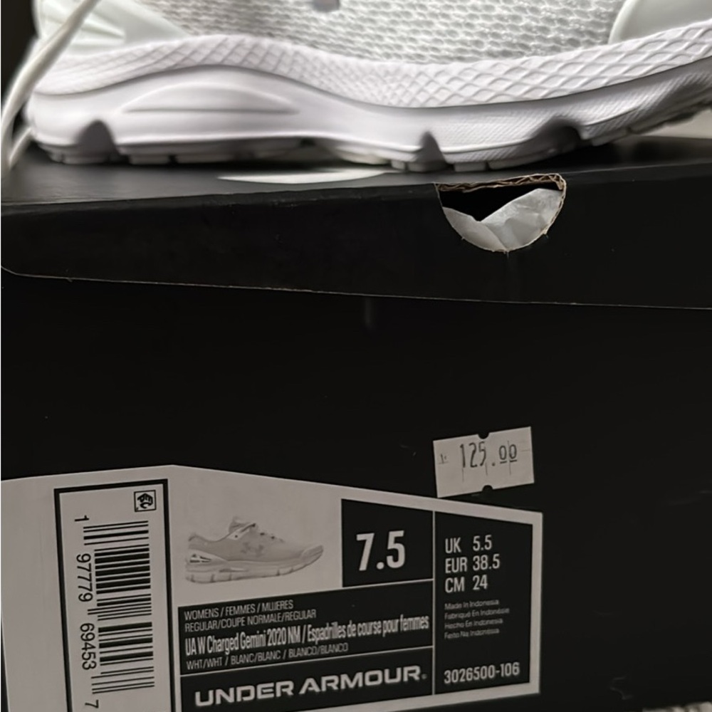 Under Armour White Athletic Sneakers